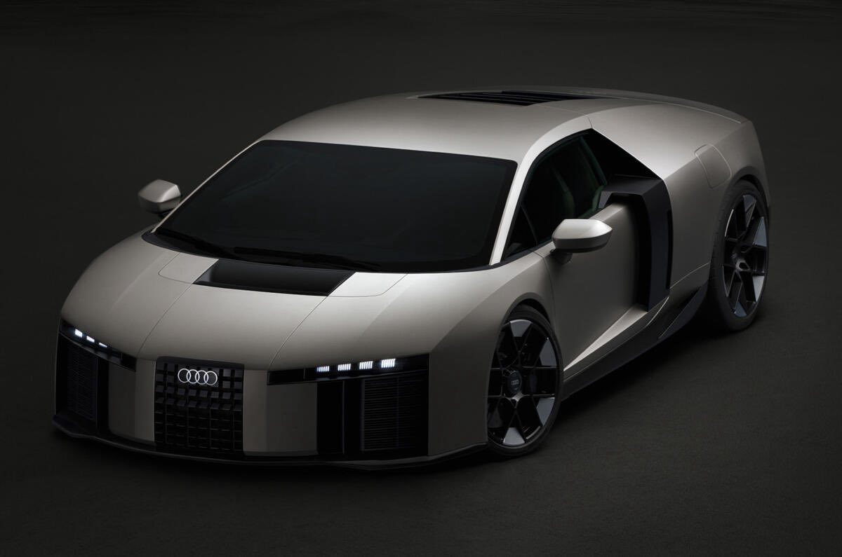 maestrorogers's tweet photo. The Audi Nuvolari looks like they pixelated a Lamborghini Temerario. https://t.co/mgHEPZywzL