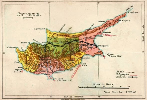 Dede38__'s tweet photo. 148 yıl önce bugün 
(04 Haziran 1878) 
Padişah 2. Abdülhamid, 
Kıbrıs Adası'nın yönetimini geçici olarak Büyük Britanya'ya bıraktı.
Gizli bir anlaşma sonucu Büyük Britanya'ya bırakılan Kıbrıs'taki İngiliz hakimiyeti 1960 yılına kadar sürmüştür.
Kıbrıs Adası, 
İkinci Abdülhamid döneminde kaybedilen topraklardan sadece bir tanesiydi. 
Yine onun döneminde Sırbistan, Karadağ ve Romanya bağımsızlıklarını kazanmış, 
Bulgaristan özerk bir prenslik haline gelmiştir. 
Bir başka Balkan toprağı olan Bosna-Hersek, Avusturya-Macaristan tarafından işgal edilmiş, Girit adası özerk bir statüye kavuşmuş ve Teselya bölgesi Yunanistan'a bırakılmıştır.
Kafkaslar'da Kars, Ardahan ve  Batum, Rus İmparatorluğu'na, Kotur İran'a bırakılmıştır. 
Tunus Fransızlar tarafından, Mısır Büyük Britanya tarafından yine İkinci Abdülhamid zamanında işgal edilmiştir.