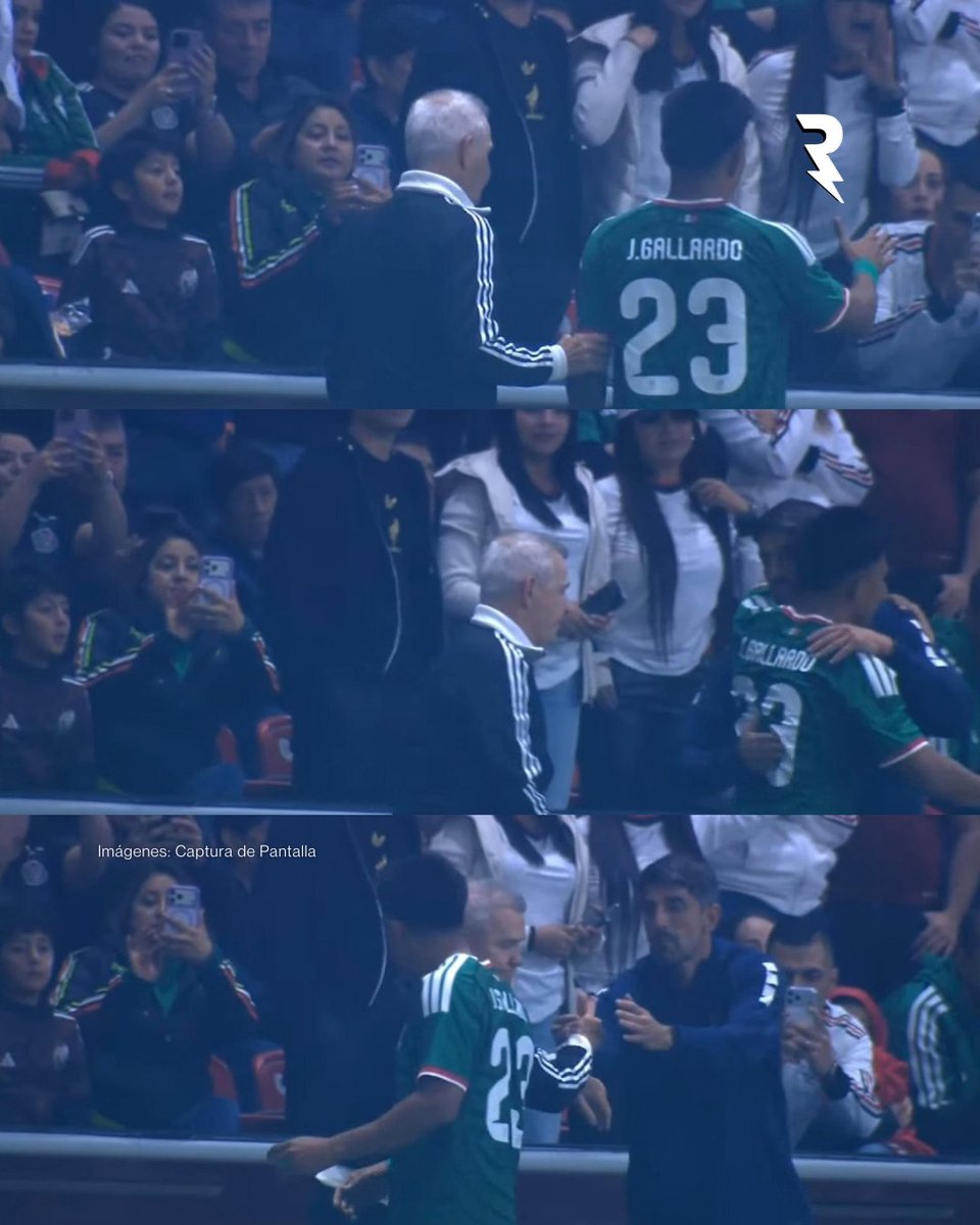 SoyReferee's tweet photo. Lo llevó a pedir disculpas🤝

Tras el altercado entre Jesús Gallardo y Veljko Paunović, Javier Aguirre llevó a su jugador a pedir disculpas y abrazarse con el técnico de Serbia. ¿Muy bien por el Vasco?🇲🇽⚽🤔 https://t.co/CCgMXkyfTo