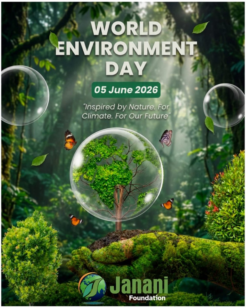 JananiFdn's tweet photo. #savewater #restorenature #climateaction #WorldEnvironmentDay2026 https://t.co/1z2hSwXLGy