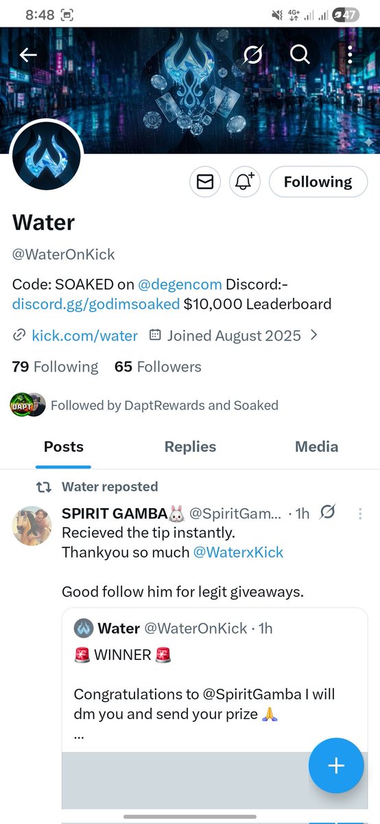 WhaleExecution's tweet photo. @godimsoaked @WaterOnKick Followed https://t.co/DNGfDsiR7g