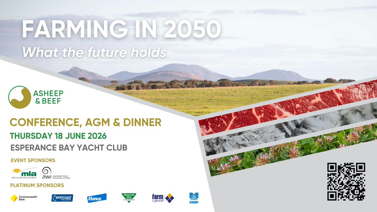 ASHEEPBEEF's tweet photo. Fantastic to have David Beatty @meatlivestock joining us for the ASHEEP &amp; BEEF conference on 18 June. David will be considering 2050 global food consumption trends and the impact on livestock agriculture. Register: https://t.co/i0qrSuRVT1 https://t.co/fYoi2wnOnd