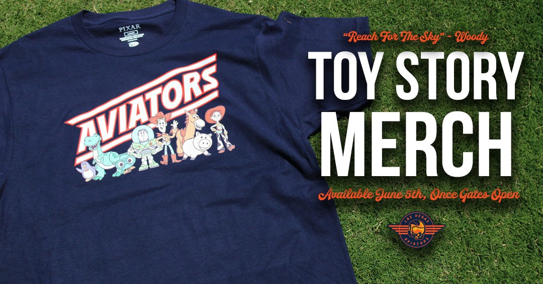 AviatorsLV's tweet photo. To infinity and beyond ... and straight to the team store. 🚀
It's Toy Story night, featuring merch for cowboys, space rangers, and everyone in between. https://t.co/ZXGeeumZgH