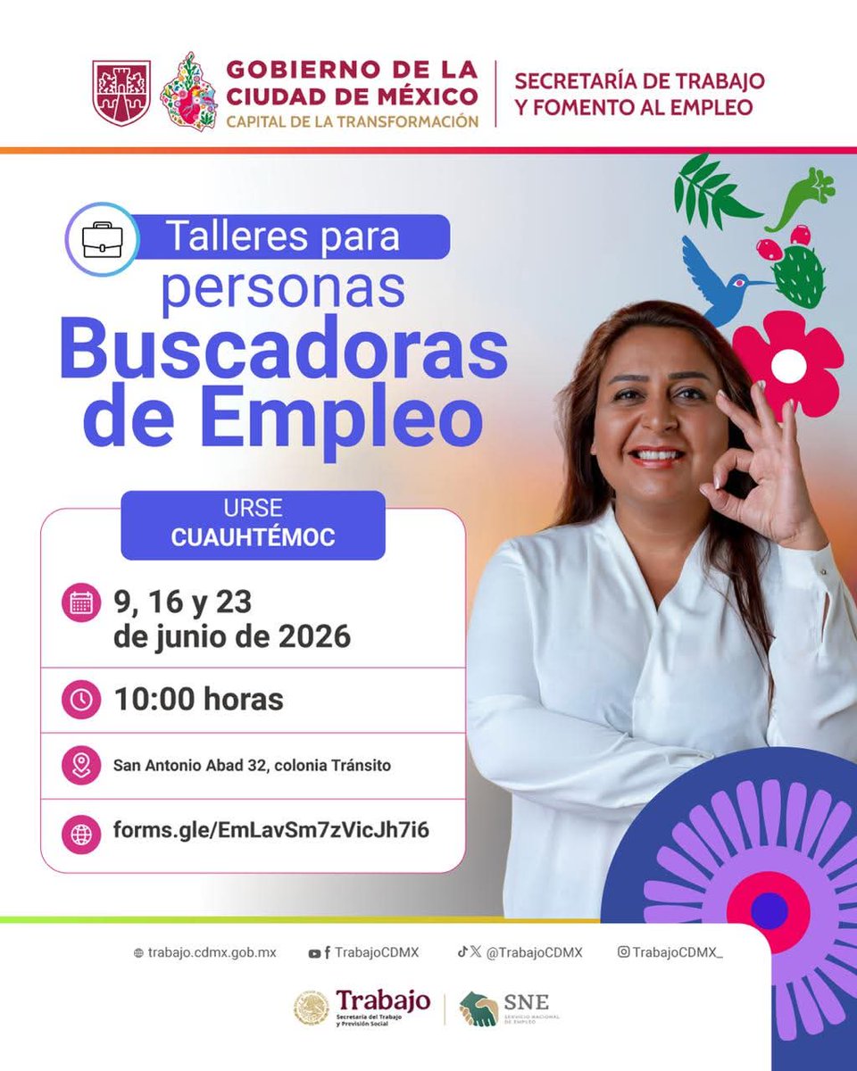 OctavioFSanti's tweet photo. #ComunidadUACM: se comparte información de las acciones que desarrolla @TrabajoCDMX, en apoyo a las personas buscadoras de empleo. 

@UACM #ServiciosEstudiantilesUACM #FormaciónParaElTrabajo #UACM25Años #UACMEducación https://t.co/2xqq1OAkK9