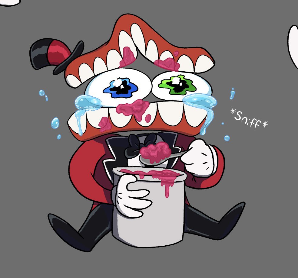 DinoRider5's tweet photo. He’s a little upset 

#tadc #tadccaine https://t.co/zxx8YP1Fo4