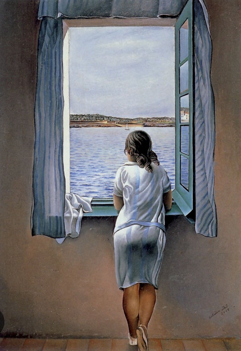 clelialino1's tweet photo. Buongiorno a tutti 🍀🌹

"Ci sono anime sulle quali viene voglia di affacciarsi come ad una finestra piena di sole."
(Federico Garcia Lorca, nato il 5 giugno 1898)

dipinto di Salvador Dali', "Ragazza alla finestra", 1925 https://t.co/mvp8A8c0tl