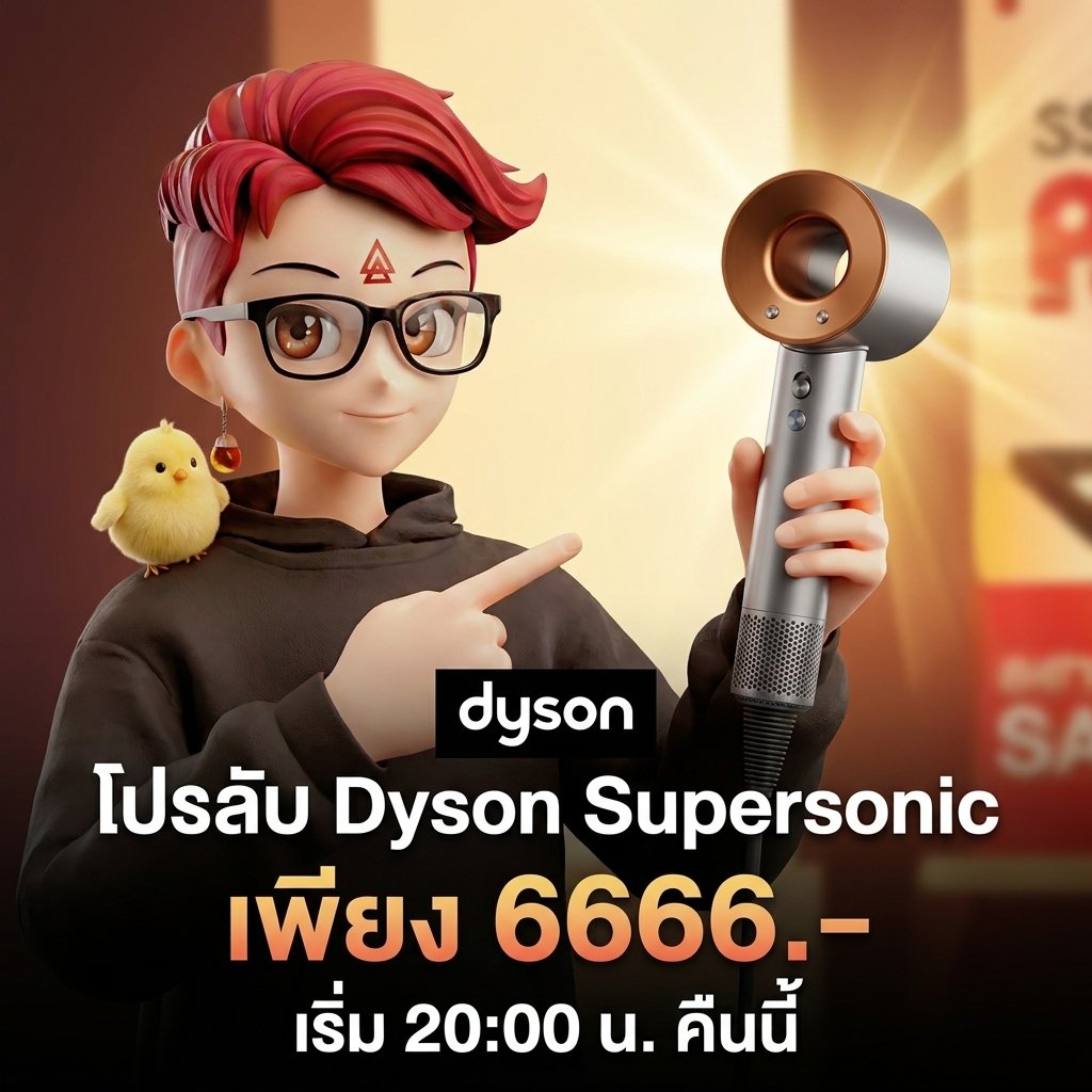 AtEarnZReview's tweet photo. 2 ทุ่มตรงวันนี้นะๆ Dyson Supersonic กดในหน้าลับดีลเพจเหลือ 6666 🔥

เฉพาะกดผ่านลิ้งเพจอันนี้เท่านั้น 👉 https://t.co/mXbrDPcK3E https://t.co/pZQzNGNUTI