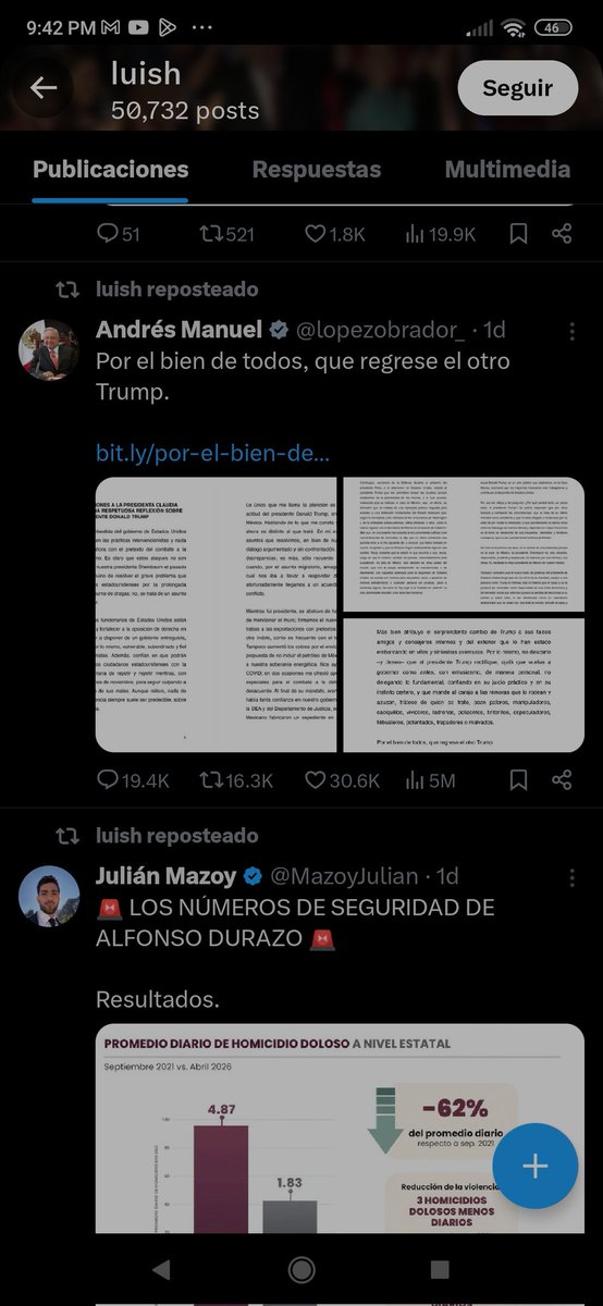 Tucdosaa's tweet photo. @luish11031442 @USAmbMex @jenarovillamil @POTUS @realDonaldTrump Sin duda @realDonaldTrump fue la esperanza de México, hoy es la salvación. 
Gracias estimado @USAmbMex pero mi paisano @luis1103442 es de @partidomorenamx 
Por favor YA llevense al pejelagarto @lopezobrador_ y lo encierren. Ya hizo mucho daño a Mx y a USA. 
@SecRubio https://t.co/HEqUtiU0QK