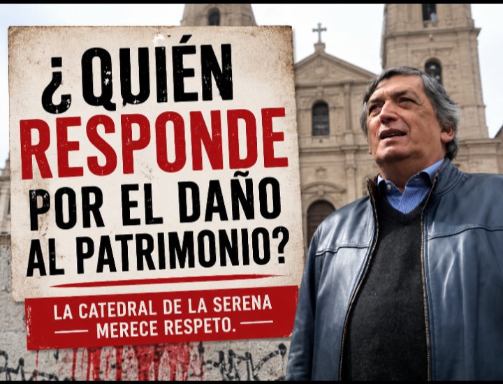 juana_reye73342's tweet photo. Estamos honrados con la visita del PRESIDENTE @joseantoniokast 
@MinistroPoduje 
ALCALDES y políticos a La Serena 🇨🇱 
Pero...los zurdos DELINCUENTES PICADOS, rayaron nuestros matrimonios, sobre todo nuestra hermosa Catedral y LOCALES comerciales.
INDECENTES ZURDOS DE MIERDA ‼️

Así son los militantes del @PCdeChile 

Debe responder @LautaroCarmona ‼️