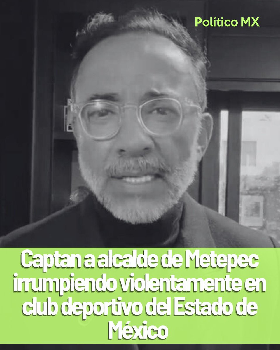 politicomx's tweet photo. 🚔 Irrumpen alcalde de Metepec y escoltas armados en club deportivo

👉🏽 https://t.co/YWljAIwRzR

El alcalde panista de Metepec, @FerFlores_Emp, protagonizó un altercado al ingresar por la fuerza, acompañado de escoltas y elementos armados, a las instalaciones del club deportivo “La Asunción”.

Los hechos se dieron a conocer a través de un video difundido en redes sociales, en el cual se aprecia al alcalde del @AccionNacional exigir que se le abriera una de las puertas del inmueble. Luego del forcejeo, Fernando Flores y varios hombres ingresaron al lugar, uno de ellos portando un arma larga.