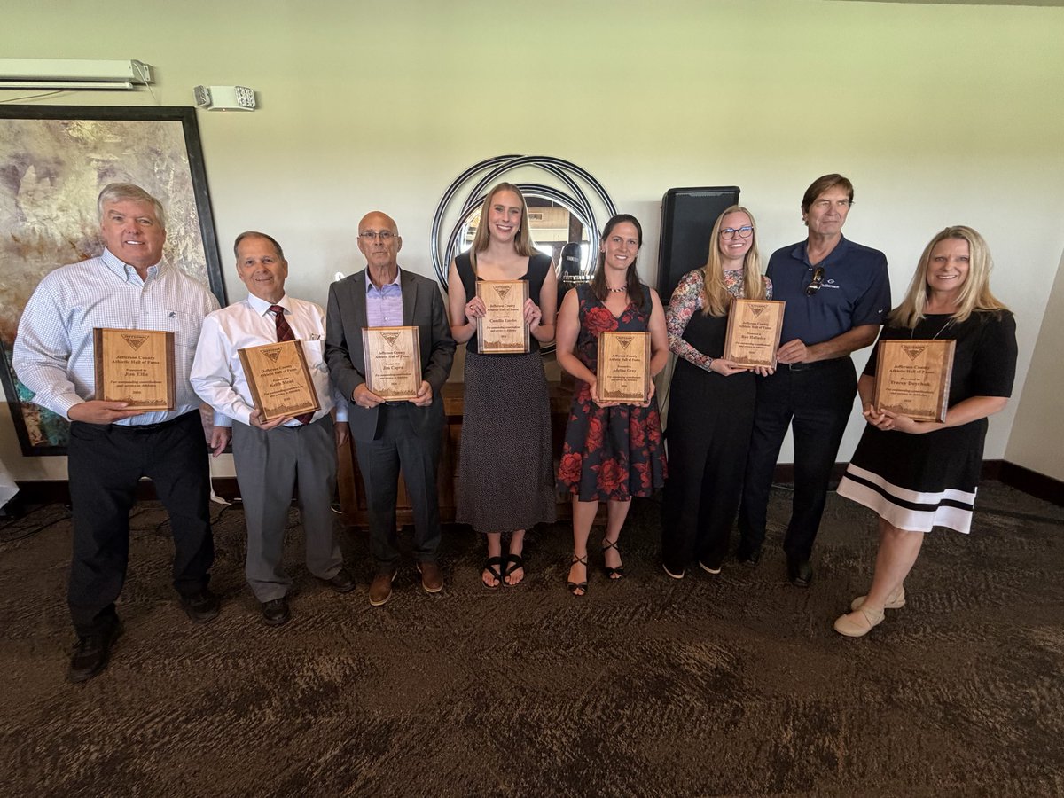 JeffcoAthletics's tweet photo. A special group of student-athletes, coaches &amp; administrators were inducted into the 40th annual Jeffco Athletics Hall of Fame today. #copreps https://t.co/8Ki3nCGK0t