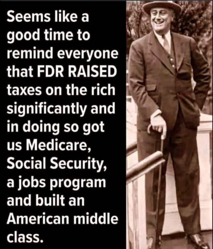 ClareKearns2's tweet photo. @RepBrandonGill Here's some of the woke things that benefit most Americans. And it was FDR who started it. https://t.co/mTdJSzzeWx