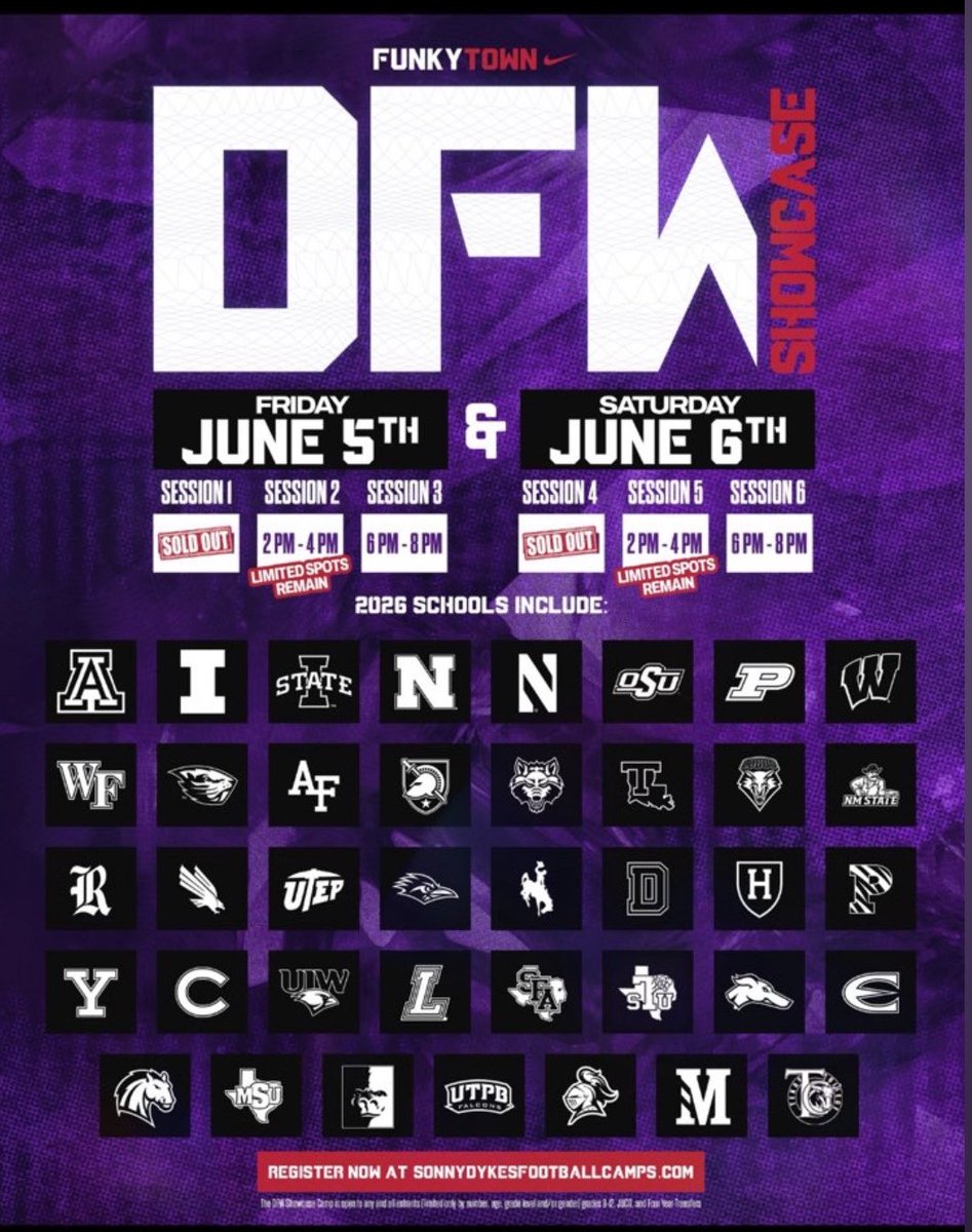ottensdaniel1's tweet photo. 6‘5 260lbs DE/DT, Class of 2027

Can’t wait to compete at the TCU Mega Camp Tomorrow June 5th‼️

@TheAVOAcademy_ @JoshAlaeze @CoachGray7 https://t.co/59kooppd10