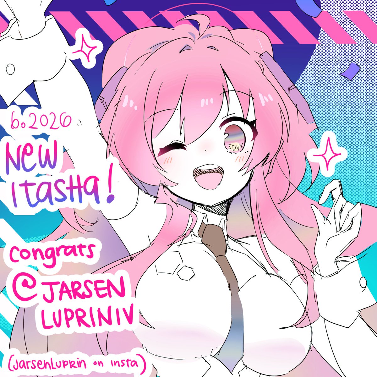 Belindraw's tweet photo. Congrats to @JarsenLuprinIV on your new #SDVX Itasha featuring Rasis!! hawa~~ Thank you for trusting me to provide the artwork! ✨✨🎶 It was an honor!

You can also follow him at Jarsenluprin on insta! https://t.co/6ee1bPj5NR