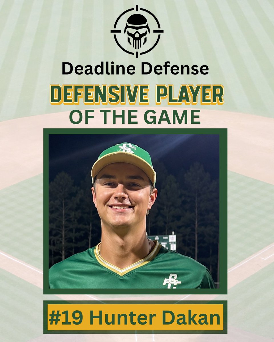 BogeysONSL's tweet photo. Congrats to Hunter Dakan, our Defensive Player of the Night! He was dominant on the mound with 8 strikeouts over 6 innings, allowing just 3 hits in the Bogeys’ 6-2 win! 🔥👏 #GoBogeys #DefensivePlayerOfTheNight #BogeyBaseball https://t.co/8fdgo6kra5