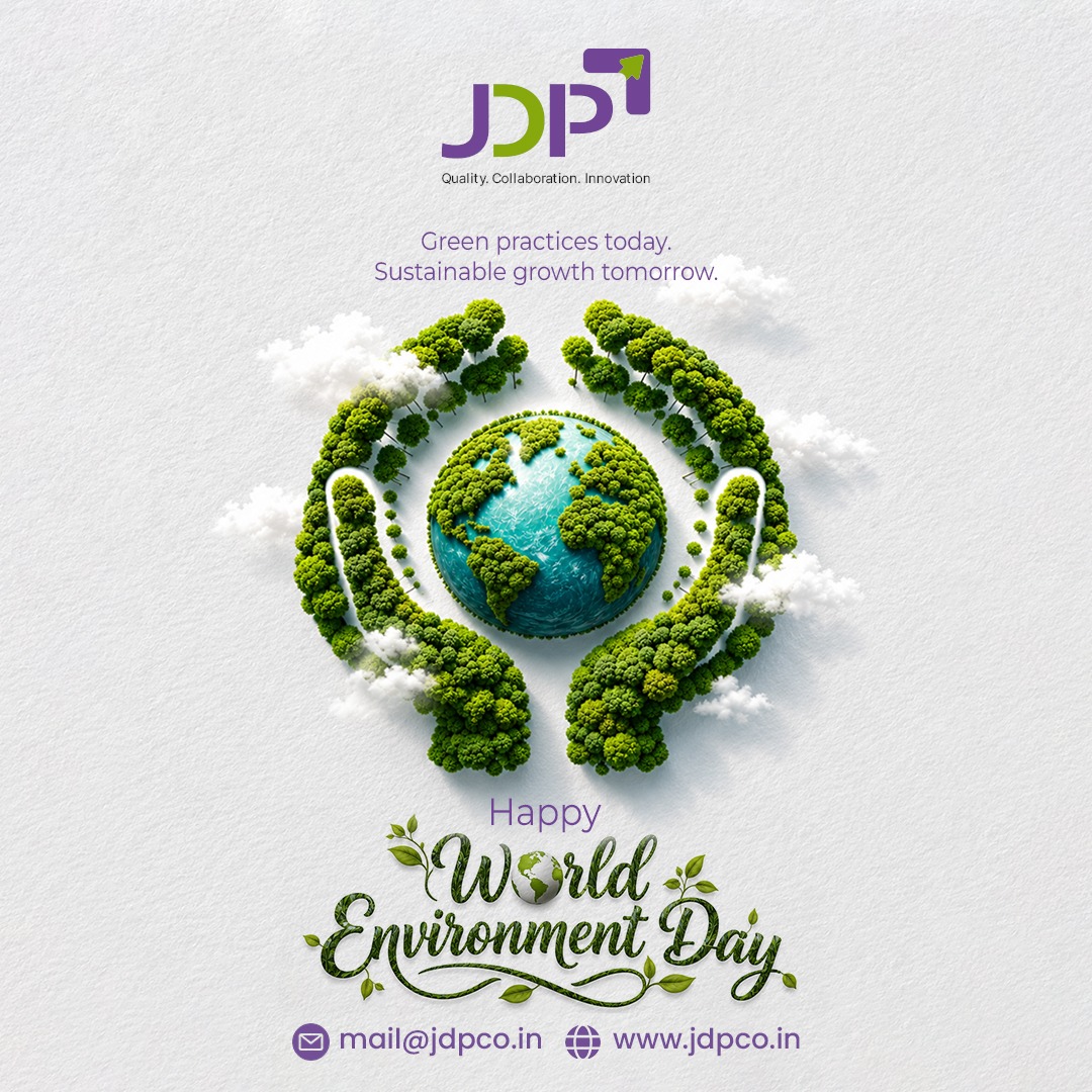 co_jdp's tweet photo. Environmental responsibility is becoming an essential part of modern business governance. JDP &amp; Co. wishes everyone a meaningful World Environment Day as we work toward a greener future. 
#JDPandCo #WorldEnvironmentDay #EnvironmentalResponsibility #Sustainability #ESG https://t.co/yAW2ealqfI