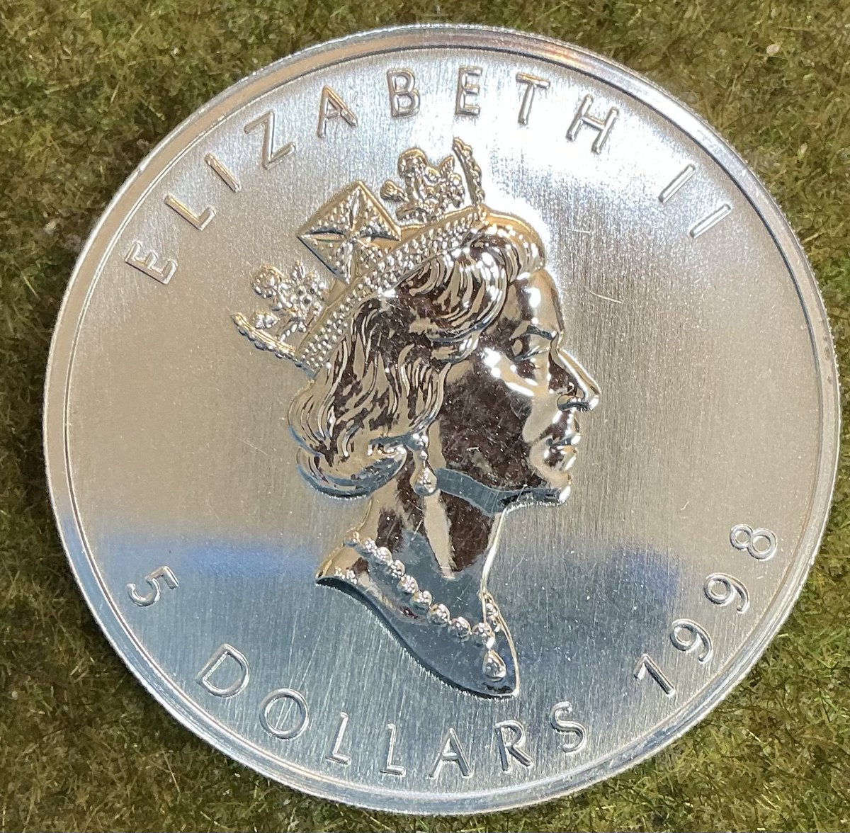 ☆銀貨 販売中☆ カナダ（1998年）メイプルリーフ5ドル銀貨（1oz）🪙 1