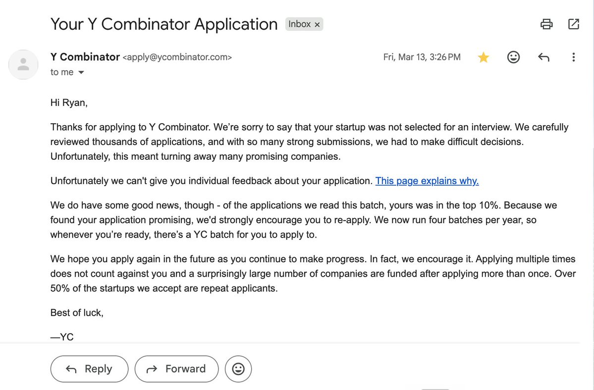 MindTheToken's tweet photo. In January I applied to YC with an AI agent payment platform on Solana. 16 agents on mainnet. 1k+ verified transactions. A feature in Forbes. Interviewed by a London VC.

Top 10% of applicants. Still rejected.

They were right.

I had engineering depth. I had press. I had transactions. What I didn't have was durable demand. I had a vitamin not a painkiller. People were interested. People were curious. Nobody was dependent.

Three lessons from the rejection:

1. Demand is the signal. Not engineering. Not depth. Not press mentions. You can't build your way to product-market fit. I tried. The code was good. The timing was wrong. No amount of engineering fixes wrong timing.

2. Build in public. I built it in private and tried to share it after. That's backwards. Nobody trusts a product that shows up fully formed from someone they've never heard of. Put your name behind it early. The messy version builds more trust than the polished launch. Building in public gives you credibility, and a backstory.

3. One real conversation beats a thousand transactions. I had on-chain proof that the system worked. I didn't have a single user who wasn't just tinkering and would be upset if it disappeared. When demand isn't there, stop building and start listening. Even one person telling you what they actually need changes everything.

The rejection redirected me. I realized the one thing that solved a real pain was the tooling I'd built to verify my own AI-written code. I shared it with a few friends and they kept using it. So I open-sourced it - Anatomia, MIT licensed, free forever.