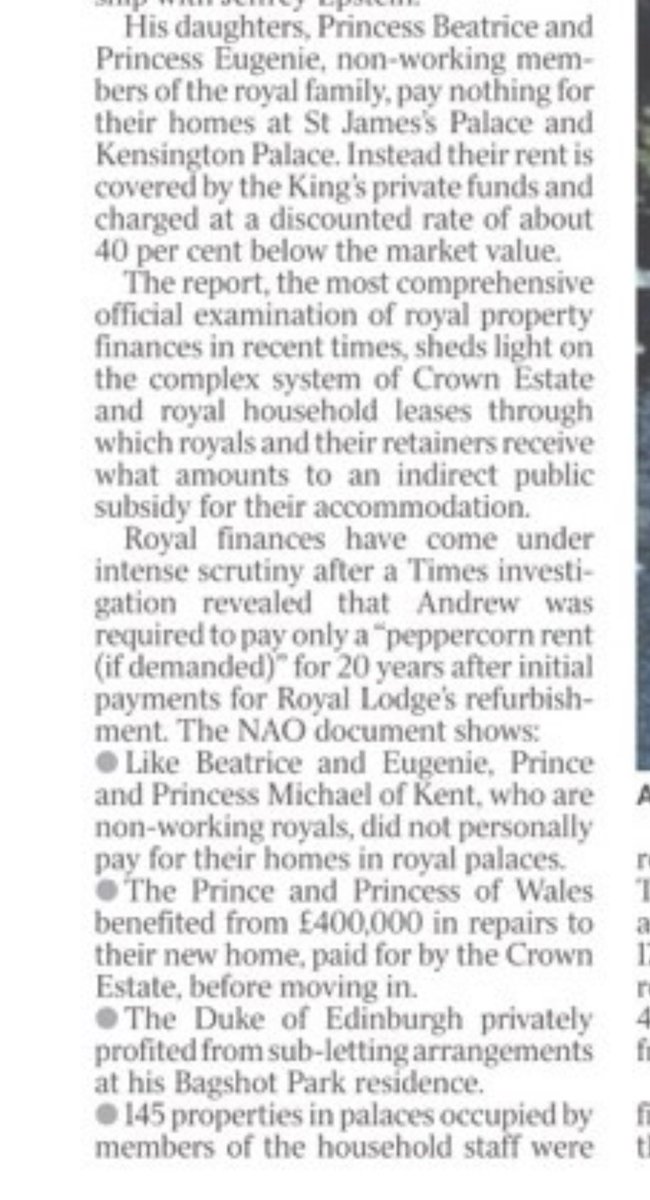 ShakeLS's tweet photo. Great father Charles didn't want to pay anything for Prince Harry and Meghan, even took their security away endangering theirs and Archie's safety. But he has no issue paying for Beatrice and Eugenie. They both don't pay anything for the houses they are staying on, owned by the crown estate. Absolutely shameful.