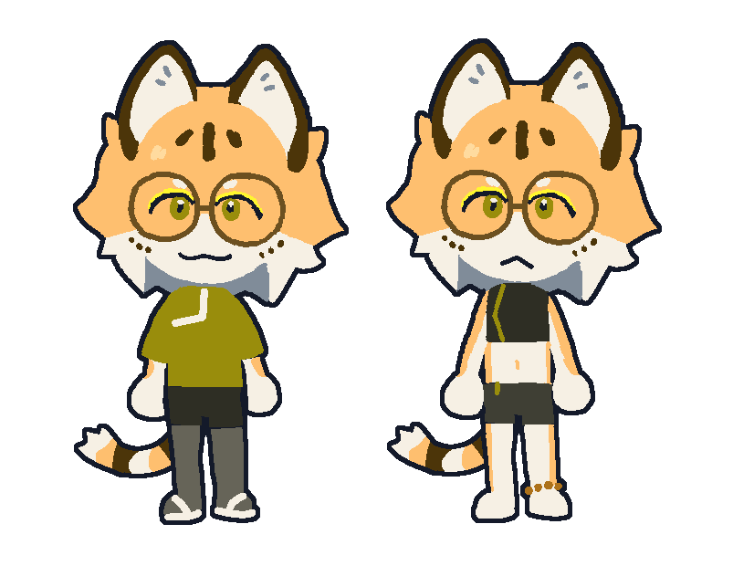 nonworkingpen's tweet photo. little guy sorta inspired by the tomodachi mii https://t.co/9X8a6OEtzw