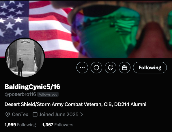 JayJosephVet's tweet photo. Join these 4 United States Veterans in assisting them as they build a foundation

@poserbro116 US Army Vet

@BernieW63 US Army Vet

@JustaCi54400863 USMC Vet

@Brandon15066595 Retired US Army

Do you have a spot for them and meet some great new friends? https://t.co/qOamOJAMTE