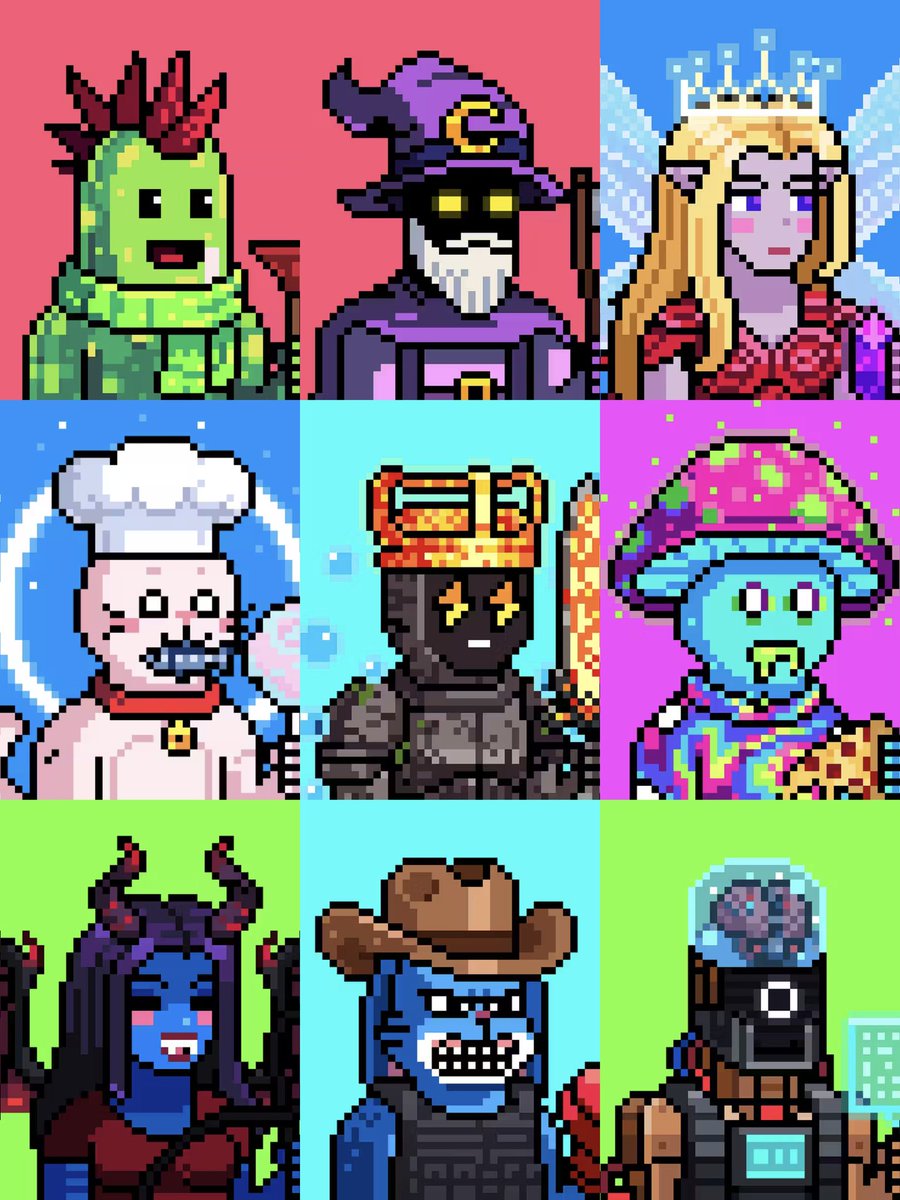 CreatorXGang's tweet photo. Good morning X

These are SolCity by @Solgodsnfts 

10 characters to collect 

Minting now on @LaunchMyNFT https://t.co/YDc63M1hqP