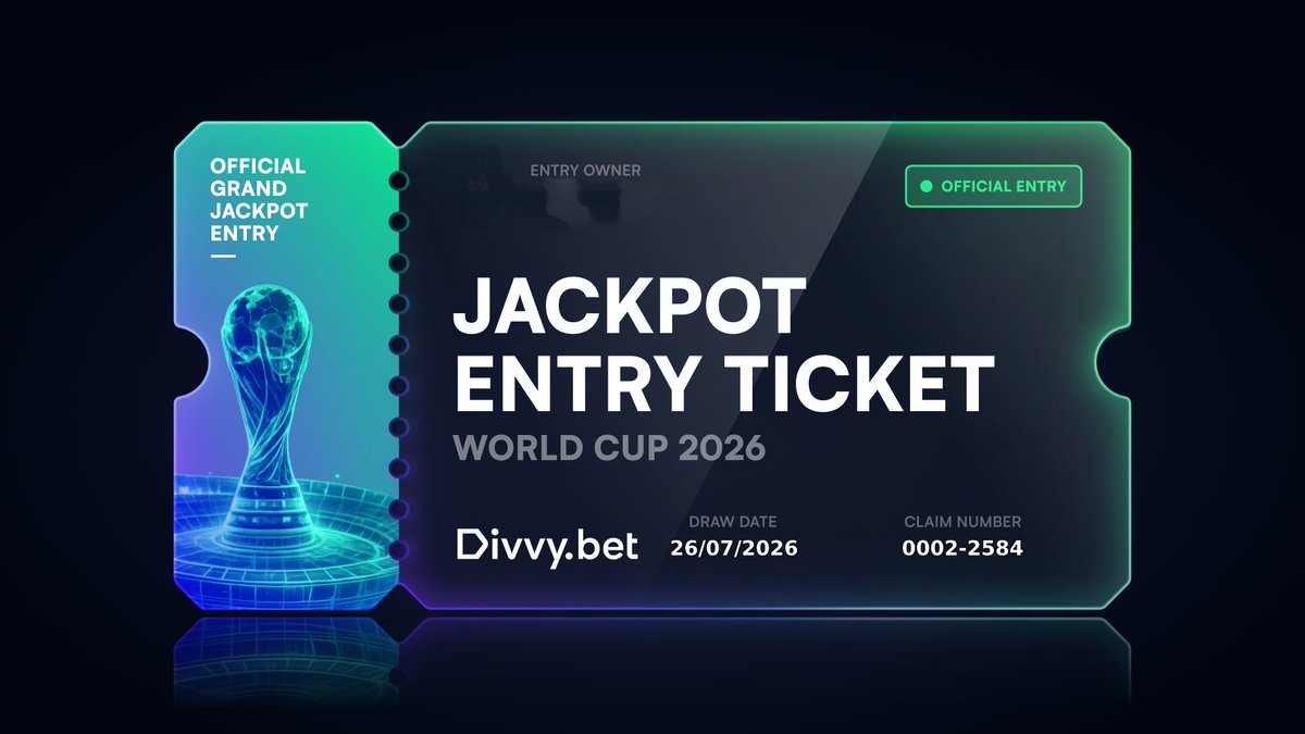mdalionchain's tweet photo. Divvy is running a free raffle before World Cup, 220+ SOL prize pool!

@DivvyBet is an onchain sportsbook on Solana.

✅Check: https://t.co/5LMaJGuZV4
- Connect wallet &amp; X to claim 10 free tickets
- Collect more tickets through wagering, referrals &amp; streaks

Discla: No promotion https://t.co/dezQhyIvhA