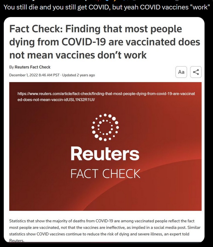 thelieisfalling's tweet photo. @BornFree_isms @junonewscom @joeblow94197640 Profitable? WTF are you talking about....profitable? Pfizer made 92 Billion in one year, how the fuck is losing your job profitable? And are you seriously pretending the COVID vaccine does anything? Because it fucking doesn't. https://t.co/FeCj0SL56E