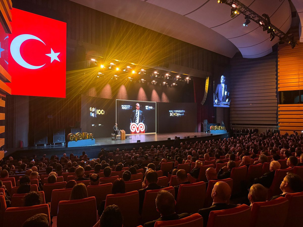 alibabacan's tweet photo. Koç Topluluğu’nun 100. kuruluş yılı vesilesiyle Ankara’da düzenlenen programa katıldım. 

Türkiye’nin üretimine, istihdamına ve ihracatına bir asırdır değer katan Koç Topluluğu’nun 100. yılını tebrik ediyor, nice verimli yüzyıllar diliyorum. https://t.co/QvAdRkP7ox