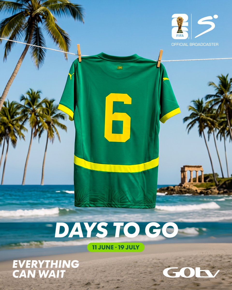 GOtvUganda's tweet photo. The wait is almost over… soon the world stops and football takes over 🌍⚽
Every second now counts. ⏳🔥Stay locked in by reconnecting on the #MyGOtvApp via https://t.co/BjNamDaTR9 or dial *206# 📺⚽

#EverythingCanWait 
#GOtvFIFAWorldCup26 https://t.co/5FrRYjpZ3x