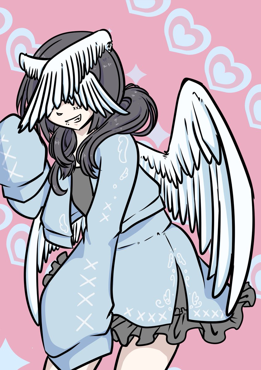 digilumi_ok's tweet photo. こんにちは！「素顔NG」イラスト第5弾です🪽

天使界隈衣装に身を包んだ、天使の女の子✨
かわいいだけじゃなく、目元を羽で隠していてミステリアスな雰囲気もあり素敵です！
コメントも最高なので、ぜひURL先もチェックしてくださいね🥰

https://t.co/dLR1Q9nSWw #GENSEKI #イラスト https://t.co/6TvfAJbriy