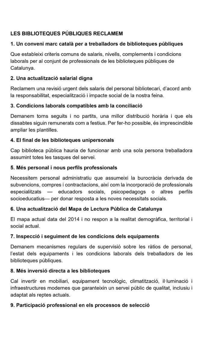 bibNeusCatala's tweet photo. ⚠️AVÍS⚠️El personal de la Biblioteca es suma a la VAGA del personal bibliotecari de totes les biblioteques del Sistema de Lectura Pública de Catalunya, que durà a terme demà divendres dia 5 de juny. 

Per aquest motiu la biblioteca romandrà tancada. 

Disculpeu les molèsties https://t.co/M2G6WNTifI