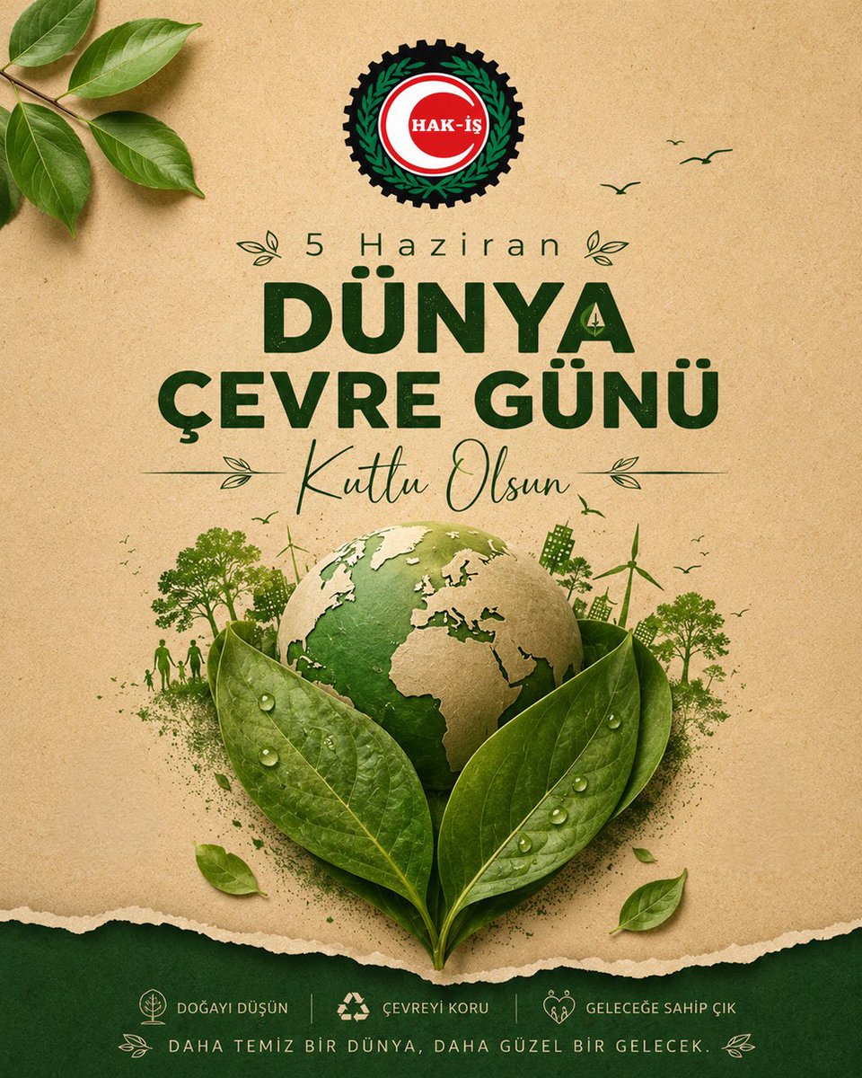 hakiskonf's tweet photo. 5 Haziran #DünyaÇevreGünü ve #TürkiyeÇevreHaftası kutlu olsun!

Gelecek nesillere yaşanabilir bir dünya bırakmanın yolu, bugünden doğayı korumaktan geçer.

5 Haziran Dünya Çevre Günü'nün farkındalık oluşturmasını ve toplumsal bilincin artmasına katkı sağlamasını temenni ediyoruz. https://t.co/UMSjTaEcGf