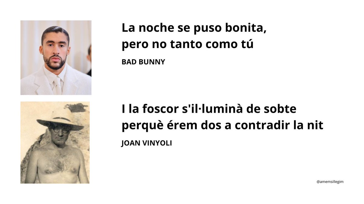 amemsillegim's tweet photo. T'ho diu Bad Bunny però ja t'ho van dir els clàssics de la literatura catalana 💅🏻💅🏻💅🏻💅🏻 https://t.co/oXp4FoqpDx