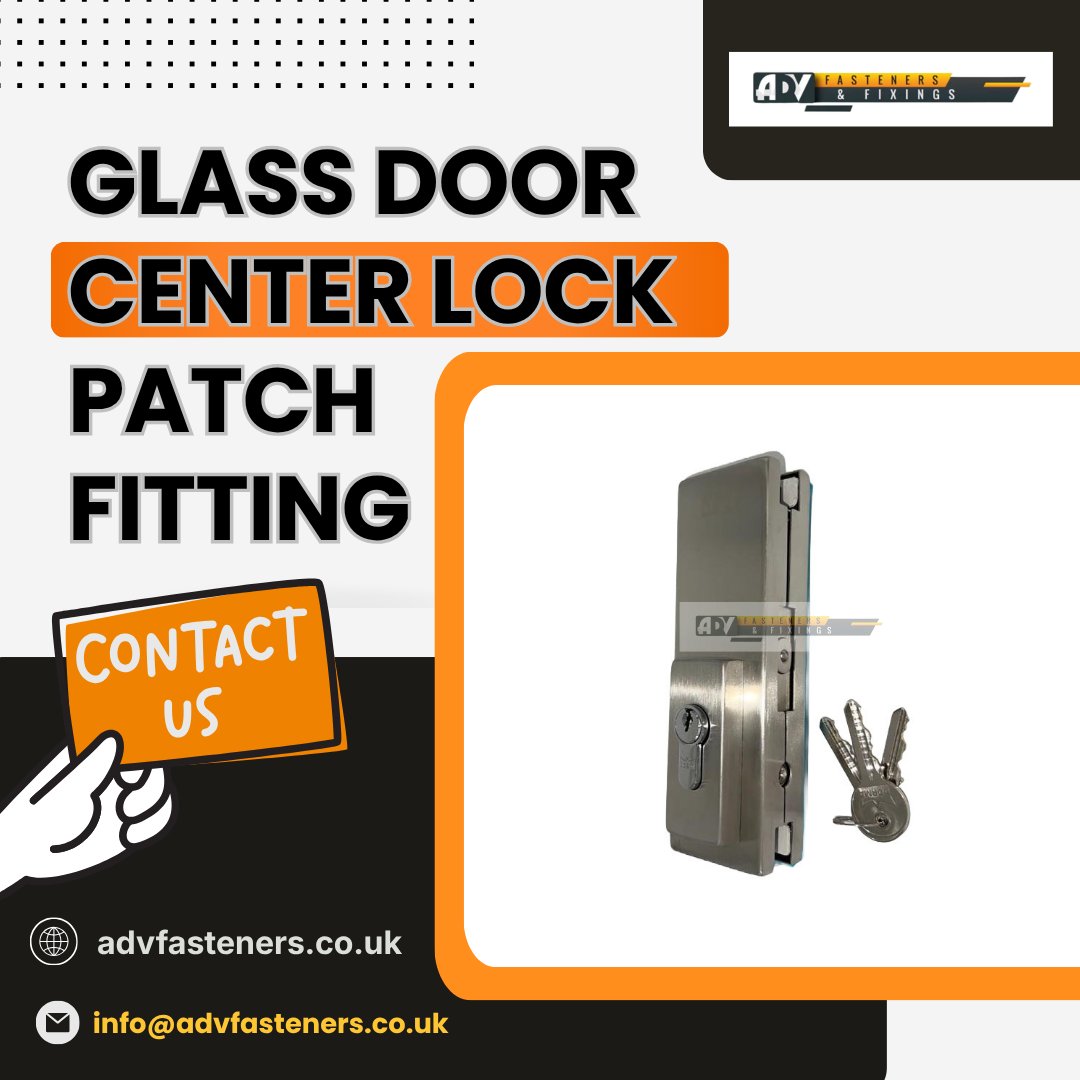 advfasteners_'s tweet photo. 👉Expert Glass Door Center Lock Patch Fitting provides secure installation precise alignment reliable functionality and durable performance for residential &amp; commercial entrances alike!🔒🚪
#GlassDoorFitting #LockInstallation #EntranceSolutions
👉Website: https://t.co/3I0EhXS0LA https://t.co/LdpsWOPb2y