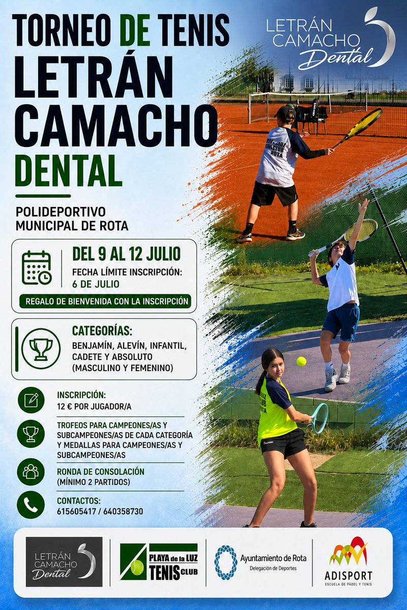 PlayaLuzTenis's tweet photo. Torneo de Tenis: Letrán Camacho Dental https://t.co/ECgPsJ3M8m