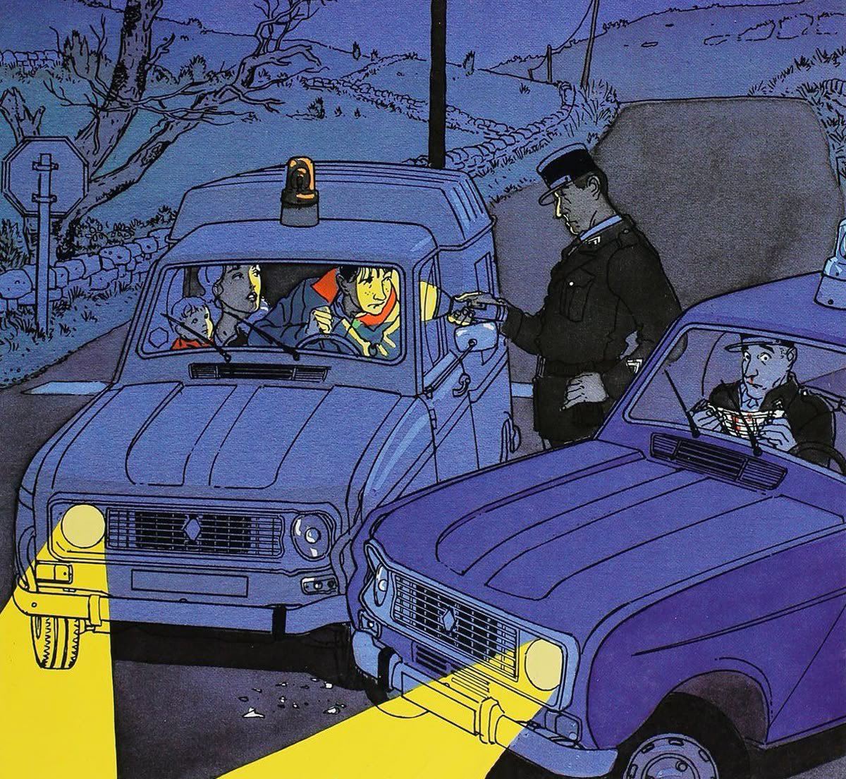 pmamtraveller's tweet photo. "Car Crash" by artist Jean-Pierre Gibrat https://t.co/q5HLQ1cceh