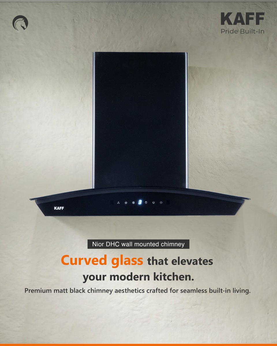 kaffindia's tweet photo. Sophisticated design. Powerful performance. 

The KAFF NIOR Chimney features powerful 1450 m³/h suction, Dry Heat Auto-Clean technology, and a filterless design for effortless kitchen ventilation. ✨

 📷 Gesture Control 
 📷 Low Maintenance

#KAFF https://t.co/UJuUAwbueu