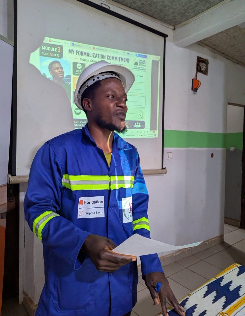 InfoCaasdev's tweet photo. After three months of solar technical training and two weeks of field practice, participants of the Solar Bright Future Programme in cohort 3 are now exploring Social Entrepreneurship and learning how to transform their technical skills into sustainable businesses. https://t.co/NicOd6g210