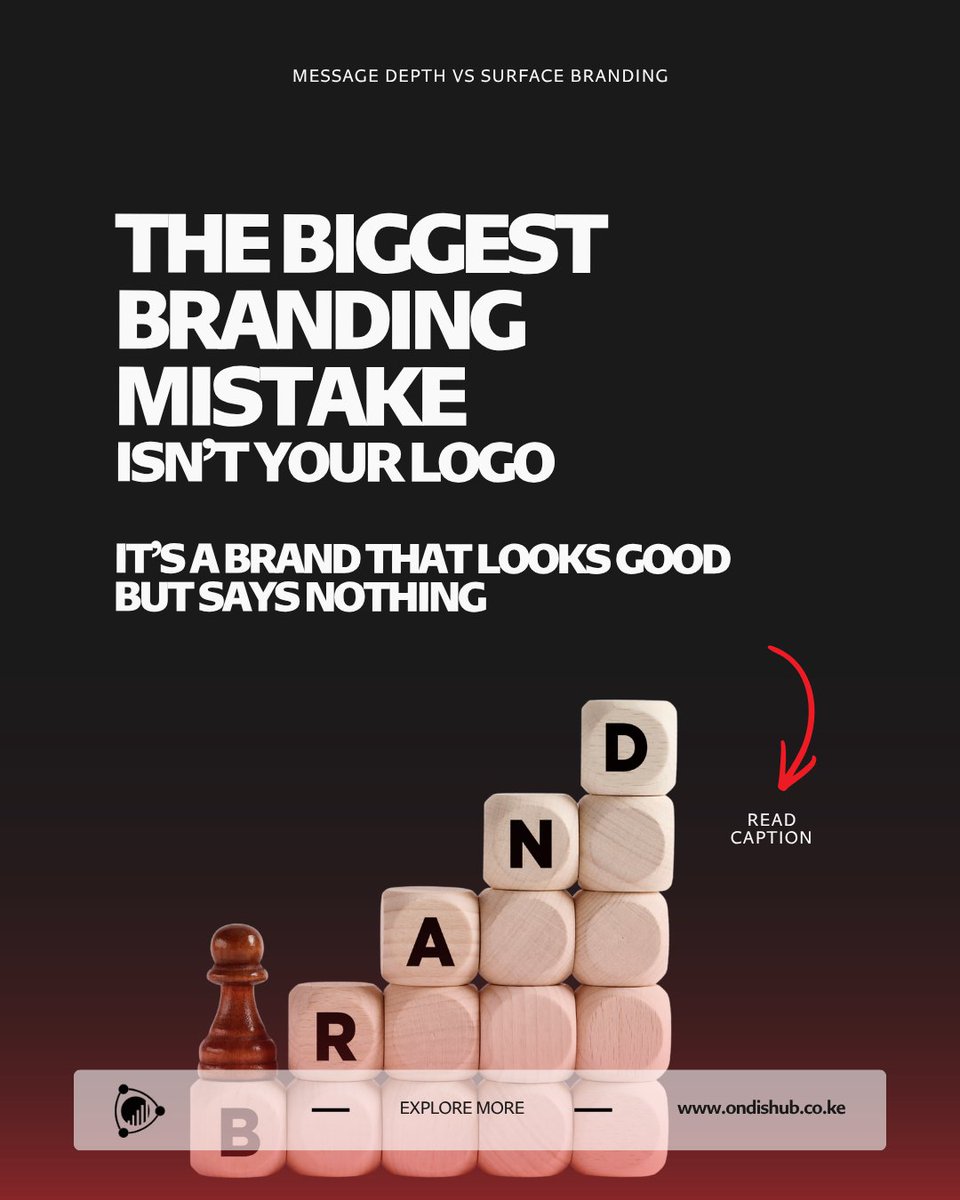 TeamONDISHub's tweet photo. The biggest branding mistake isn’t your logo. It’s a brand that looks good but says nothing.

If people can’t quickly tell who you help, why you matter, or why they should choose you, your branding isn’t working.

Branding isn’t just about being seen.
It’s about being understood. https://t.co/tY69dU3Dgu