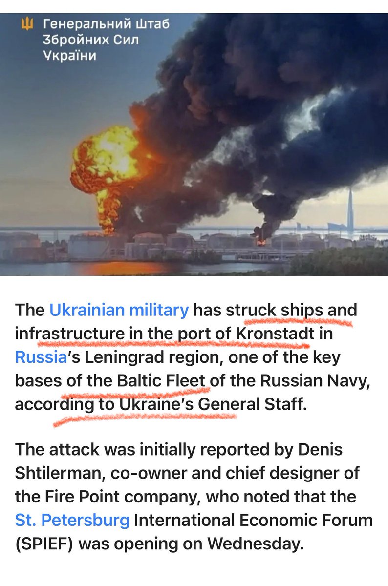 God2Evolution's tweet photo. @kbolsh Oil refineries  and 2 military ships are now civilians?

You can always ask the Kremlin to end the war today by redrawing from civilian areas in a Ukraine https://t.co/3qOWwUJBnu
