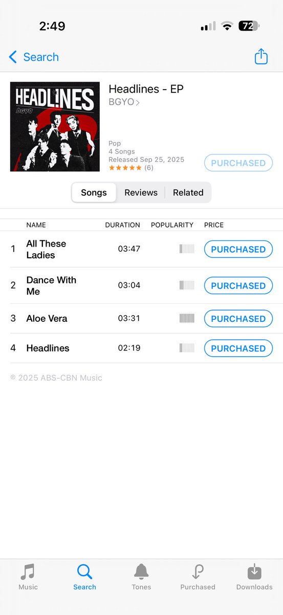 Annehyeong_'s tweet photo. Mukhang wala na, Aces na nga talaga ako. 😭

Isa lang ang rule ko sa iTunes: bibili lang ako kapag sobrang mahal ko yung artist o group.

At ayan na nga. 🤣✨

#BGYO_OnDemandEP https://t.co/FRqP0WkHJg
