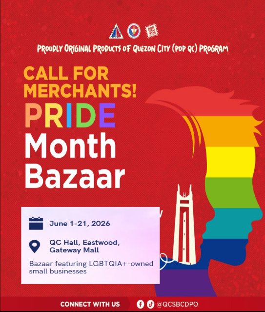QCMayorJoy's tweet photo. Happy Pride, mga mahal! 💖 

Kita-kits tayo sa iba't ibang mga pasabog ng ating lokal na pamahalaan ngayong Pride Month:
🌈 Pride Run
🌈 Pride Dance Festival
🌈 Graduation Rights
🌈 LGBTQIA+ Business Summit
🌈 Pride Talk
🌈 Rainbow Cinema
🌈 Pride Bazaar
🌈 LoveLab4n https://t.co/QnUdKOa6o7