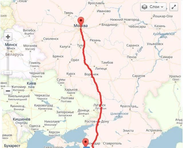 TankerFella's tweet photo. The Ukrainian Armed Forces already have strike capabilities capable of disrupting or halting traffic on the M-4 "Don" federal highway. It appears they may soon take action in this regard. In that case, the consequences for Putin’s regime and Russian military logistics could be severe.