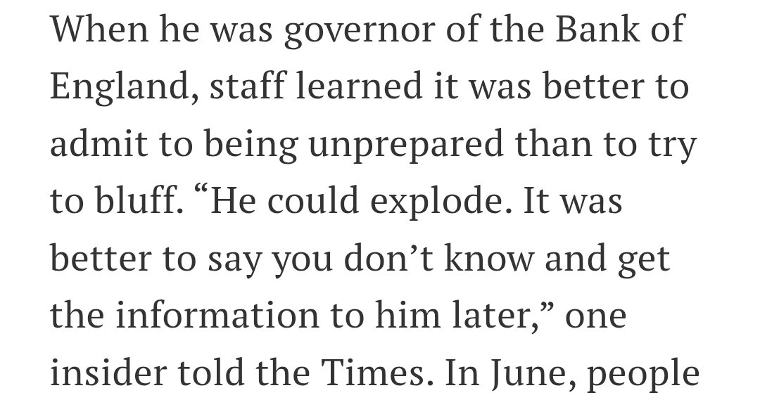 _MichaelBooth_'s tweet photo. @moebius_strip I remember reading that Carney snaps at people who try to bluff their way through being unprepared instead of admitting it and I instantly knew a quite a few MPs would be in for it https://t.co/JiZKbvfvtC