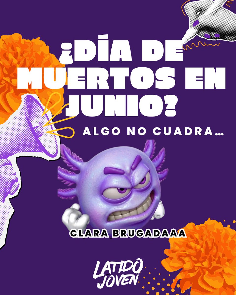 LATIDOJOVEN's tweet photo. ¿Día de Muertos en junio? 💀🌼 https://t.co/mkOxw3AFpE