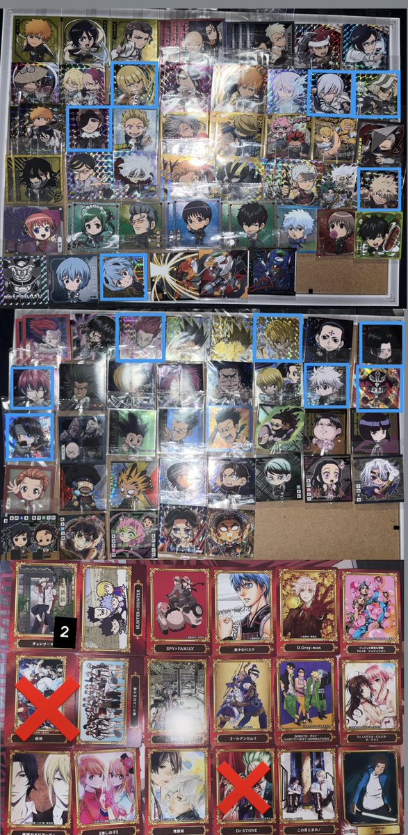 g_udaaa's tweet photo. 【交換】にふぉるめーしょん ウエハース
ジョジョの奇妙な冒険 NARUTO ヒロアカ 銀魂  HUNTER×HUNTER 鬼滅の刃 

譲→画像1〜3 
求→画像4 

大阪手渡しまたは郵送にて交換していただける方がいましたらお気軽にお声がけ宜しくお願い致します🙇 https://t.co/qDHNT2ArFg