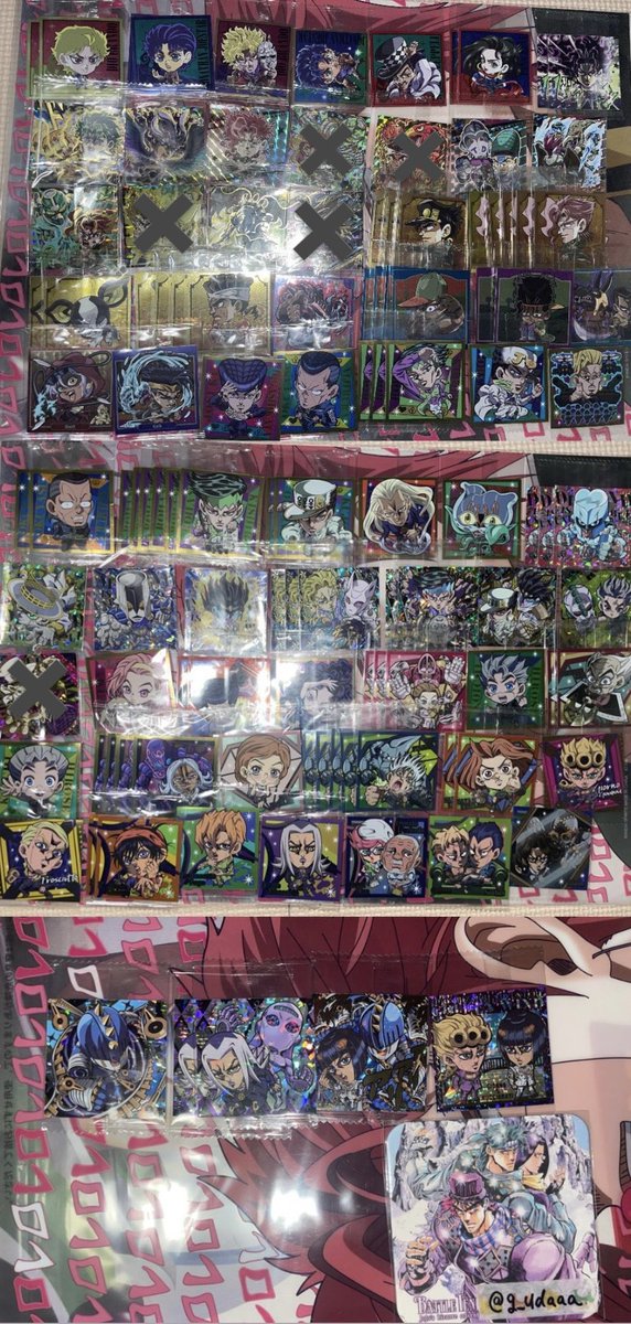 g_udaaa's tweet photo. 【交換】にふぉるめーしょん ウエハース
ジョジョの奇妙な冒険 NARUTO ヒロアカ 銀魂  HUNTER×HUNTER 鬼滅の刃 

譲→画像1〜3 
求→画像4 

大阪手渡しまたは郵送にて交換していただける方がいましたらお気軽にお声がけ宜しくお願い致します🙇 https://t.co/qDHNT2ArFg