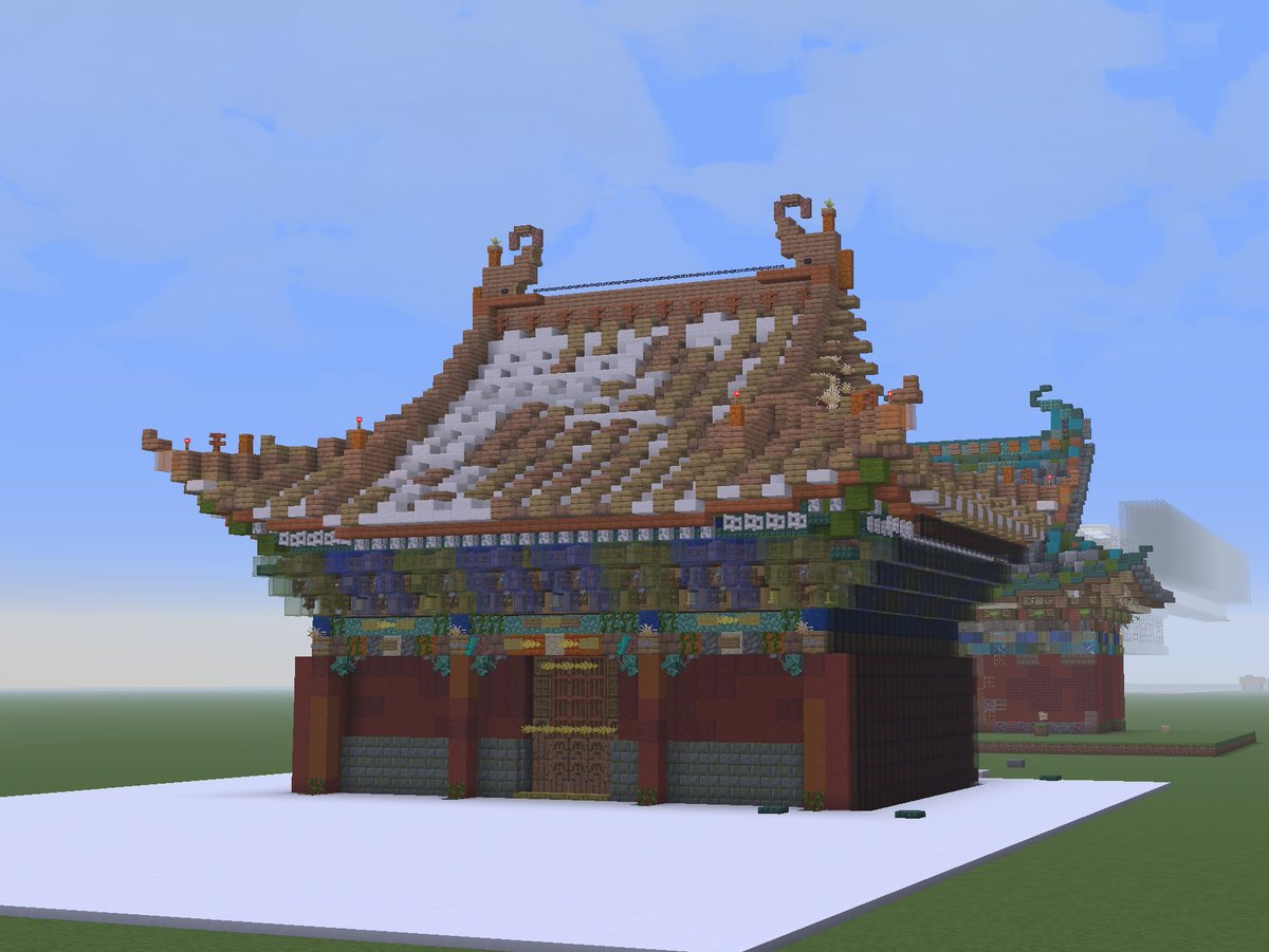 zhangyiche4364's tweet photo. #Minecraft #Minecraftbuilds #minecraft建築コミュ #Minecraftbuilds Chinese https://t.co/QaS2VqEUhy