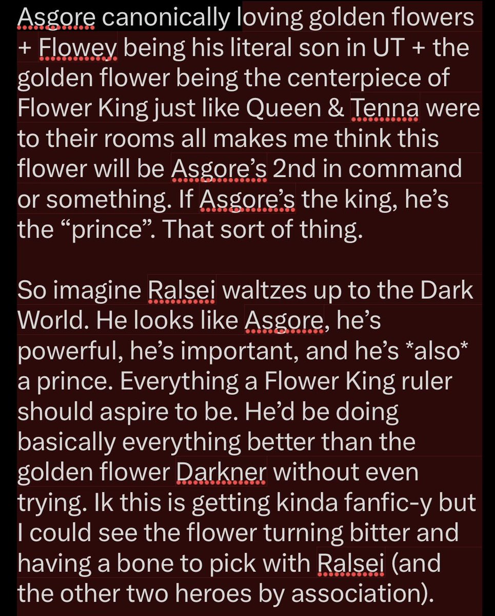 DonutHackr's tweet photo. @fambramb @TheoryCraft858 Ooh I think that’d be pretty interesting!

Funnily enough I’ve been envisioning the exact opposite, like a Darkner who hates Ralsei’s guts and forces him to fight solo due to overpowering Kris &amp; Susie

(Hope this isn’t too much of a ramble, sorry in advance) https://t.co/prOPE678a9